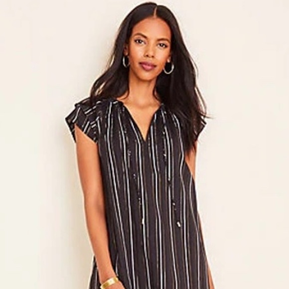 Ann Taylor Metallic Shift Dress - Picture 7 of 8